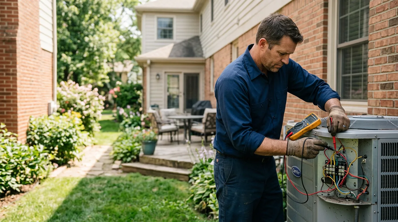 HVAC technician working near Danville, AL
